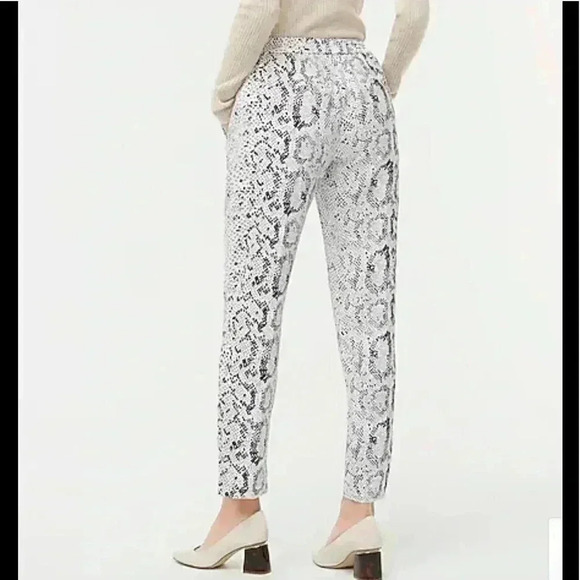 J. Crew Factory Jamie Snakeskin Pants Size 0 - Picture 2 of 9